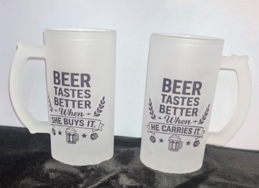 16oz Plain Frosted Beer Mug