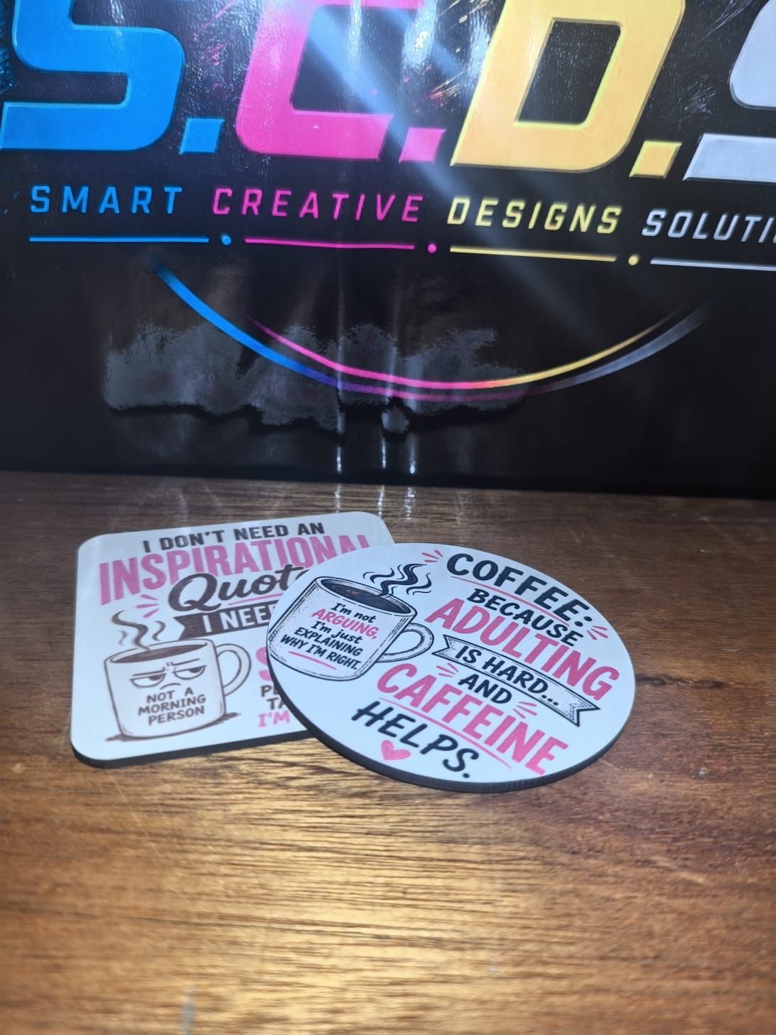 Hardboard Round & Square Coaster