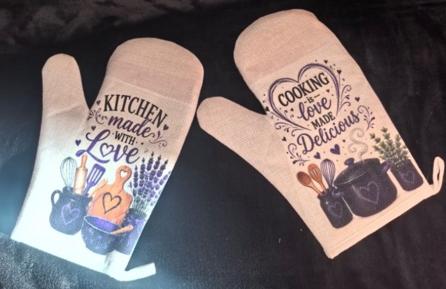 Polyester Canvas Oven Glove